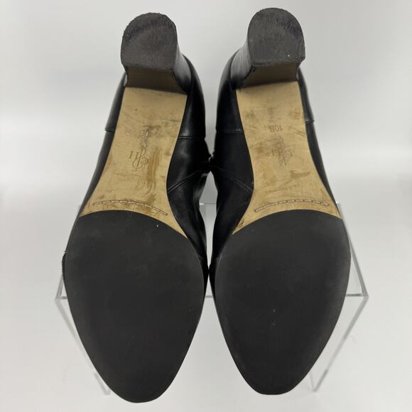 Cole Haan Miriam Black Leather Tall Riding Boots Women's Size 10 B - Picture 7 of 11